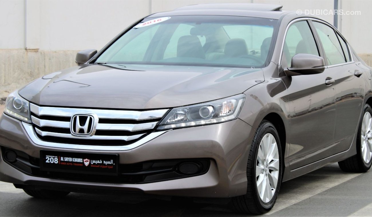 Honda Accord Honda Accord 2016 GCC agency condition without accidents without paint only There is one piece full 