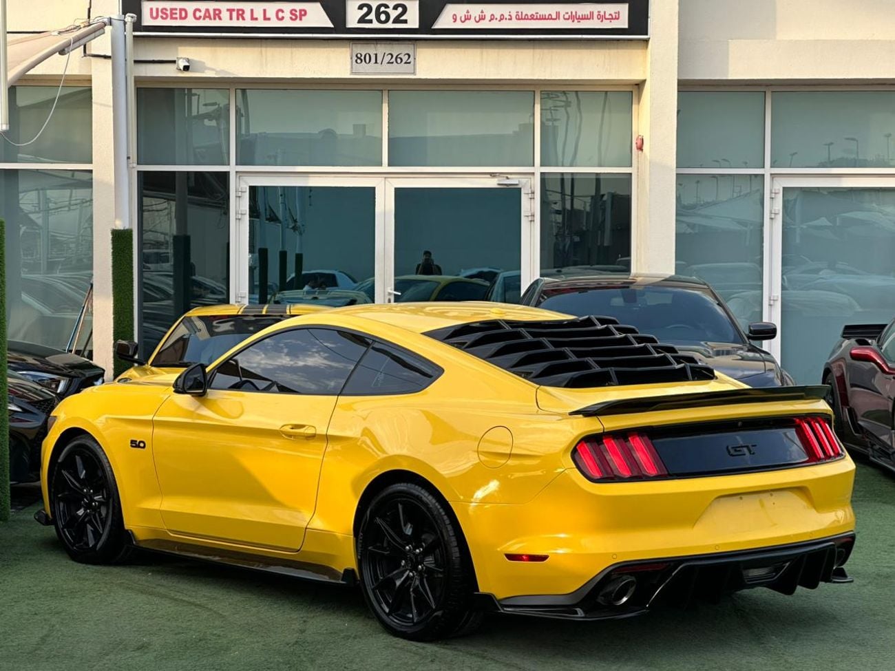 فورد موستانج فورد موستنج GT 5.0 بريميوم خليجي 2017 فل ابشن صبغ وكاله تشييكات وكاله بحاله ممتازه