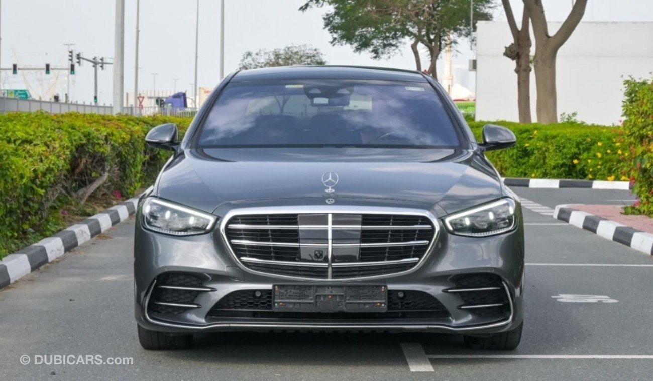 مرسيدس بنز S 500 4M Mercedes-Benz S500 V6 | Rear Axle Steering, GCC Dealer WARRANTY| 2021