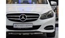 مرسيدس بنز E200 EXCELLENT DEAL for our Mercedes Benz E200 ( 2016 Model ) in White Color GCC Specs