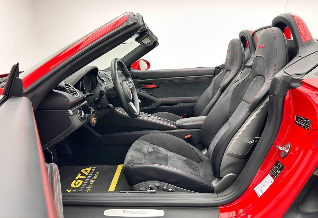 Porsche 718 Spyder 2020 Porsche 718 Spyder, 3 Years Porsche Warranty, Porsche Full Service History, GCC