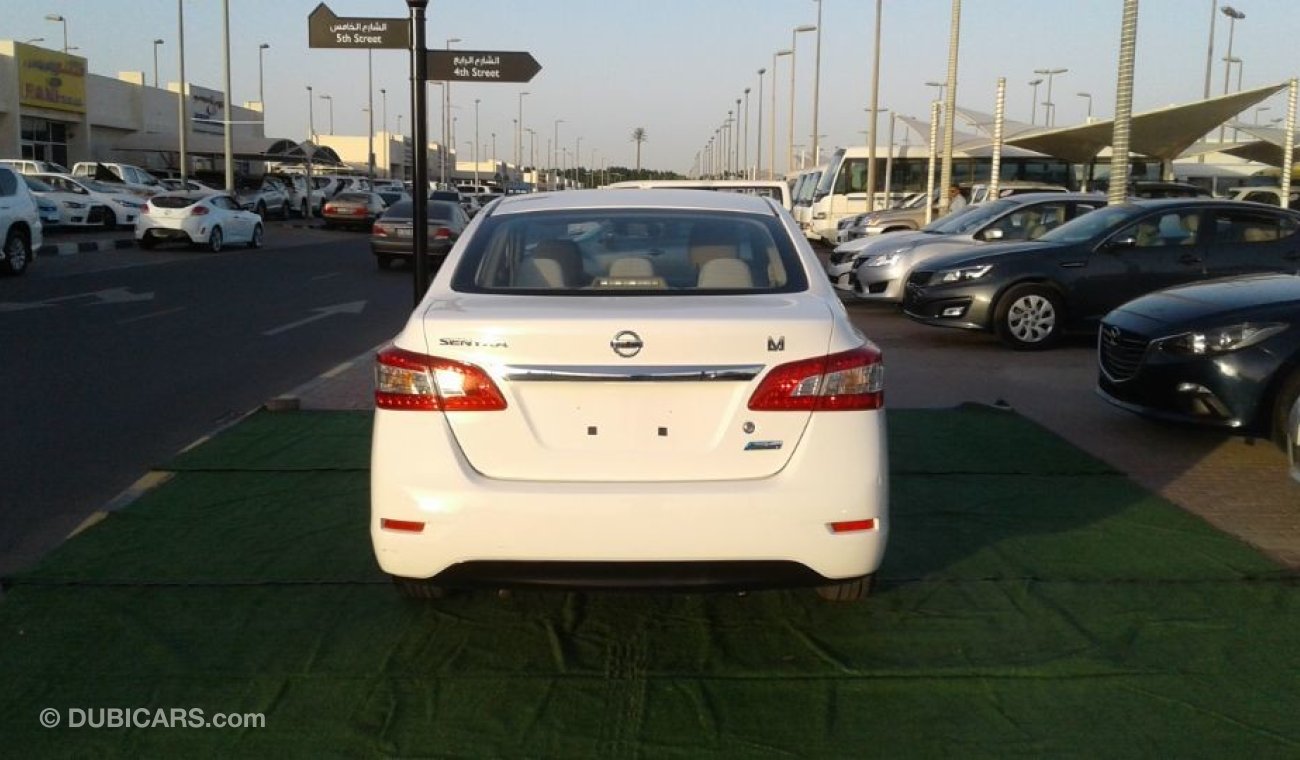 Nissan Sentra 2015 white 1.8 Gcc Excellent Condition without Accidents