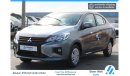 Mitsubishi Attrage 2022|1.2L GLS -CVT-12V ABS + BA - EURO 2  -EPS - 14"" WHEELS - ANTI THEFT ENGINE IMMOBILIZER- EXPORT