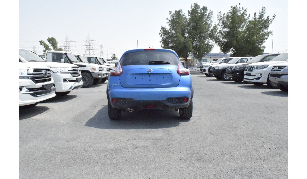 Nissan Juke 1.6 L ENGINE BLUE WITH SUN ROOF AUTOMATIC TRANSMISSION 2019 MODEL 4 DOORS SUV ONLY FOR EXPORT