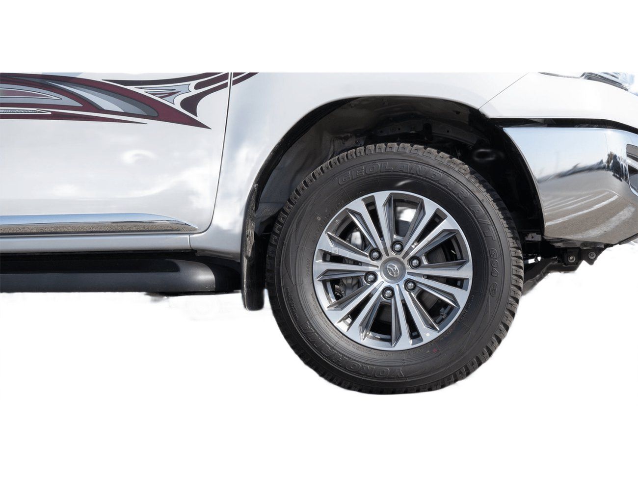تويوتا هيلوكس SGLX GCC ECTKSA007 – 2026 Toyota Hilux Double Cab Pick Up – 2.7L Petrol Manual 4wd – White with Red I