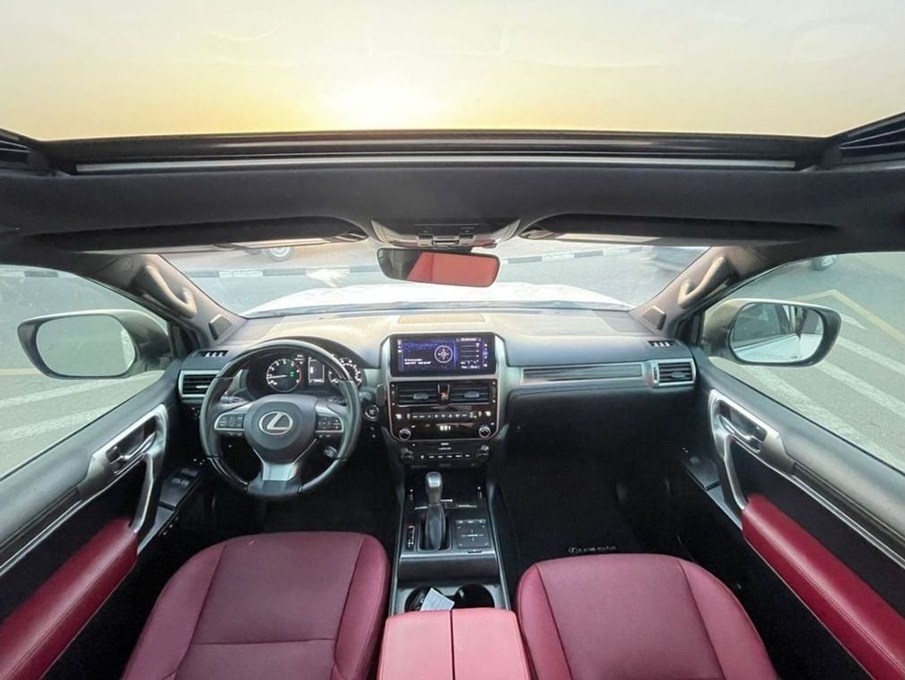 لكزس GX 460 2023 Lexus GX460 Luxury Platinum Full Option - 4.6L V8 - AWD 4x4 - Full Red 7 Seater - Radar & Senso