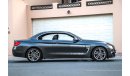 BMW 420i i 2015 GCC under Agency Warranty with Zero Down-Payment.
