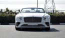 Bentley Continental GTC First Edition (Export).  Local Registration + 10%