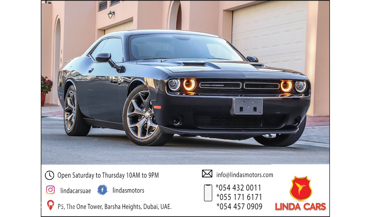 Dodge Challenger 2016 GCC under Warranty with Zero Down-Payment.