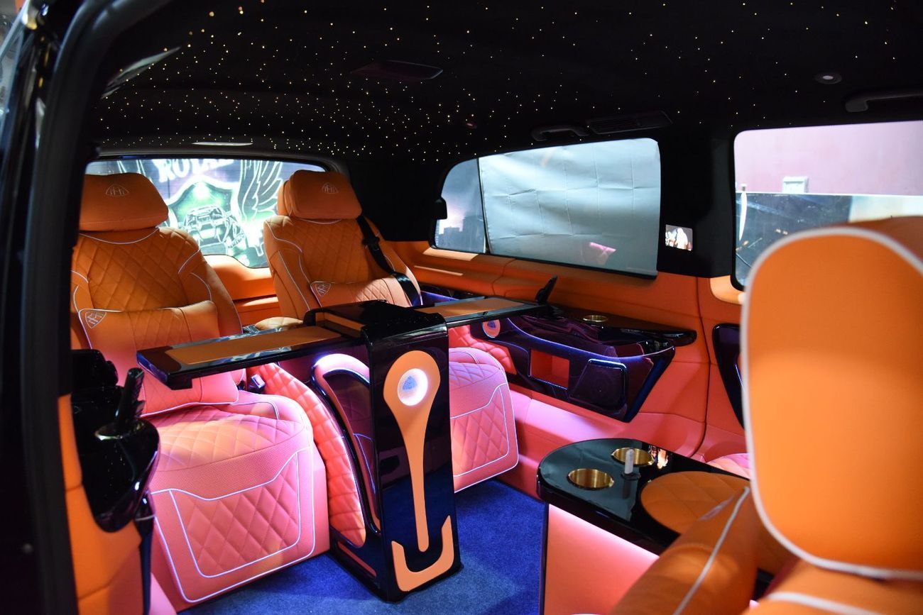 Mercedes-Benz V 300 2026 “FLAMME D’HERMES” - Handcrafted by ROYAL CUSTOMS in Dubai (5 Year Warranty)