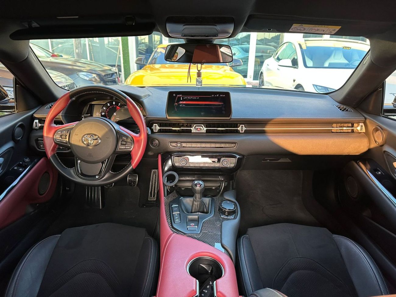 تويوتا سوبرا تويوتا سوبرا GR V6 خليجي صبغ وكالة تشييكات وكاله تحت الضمان جير عادى بحاله ممتازه