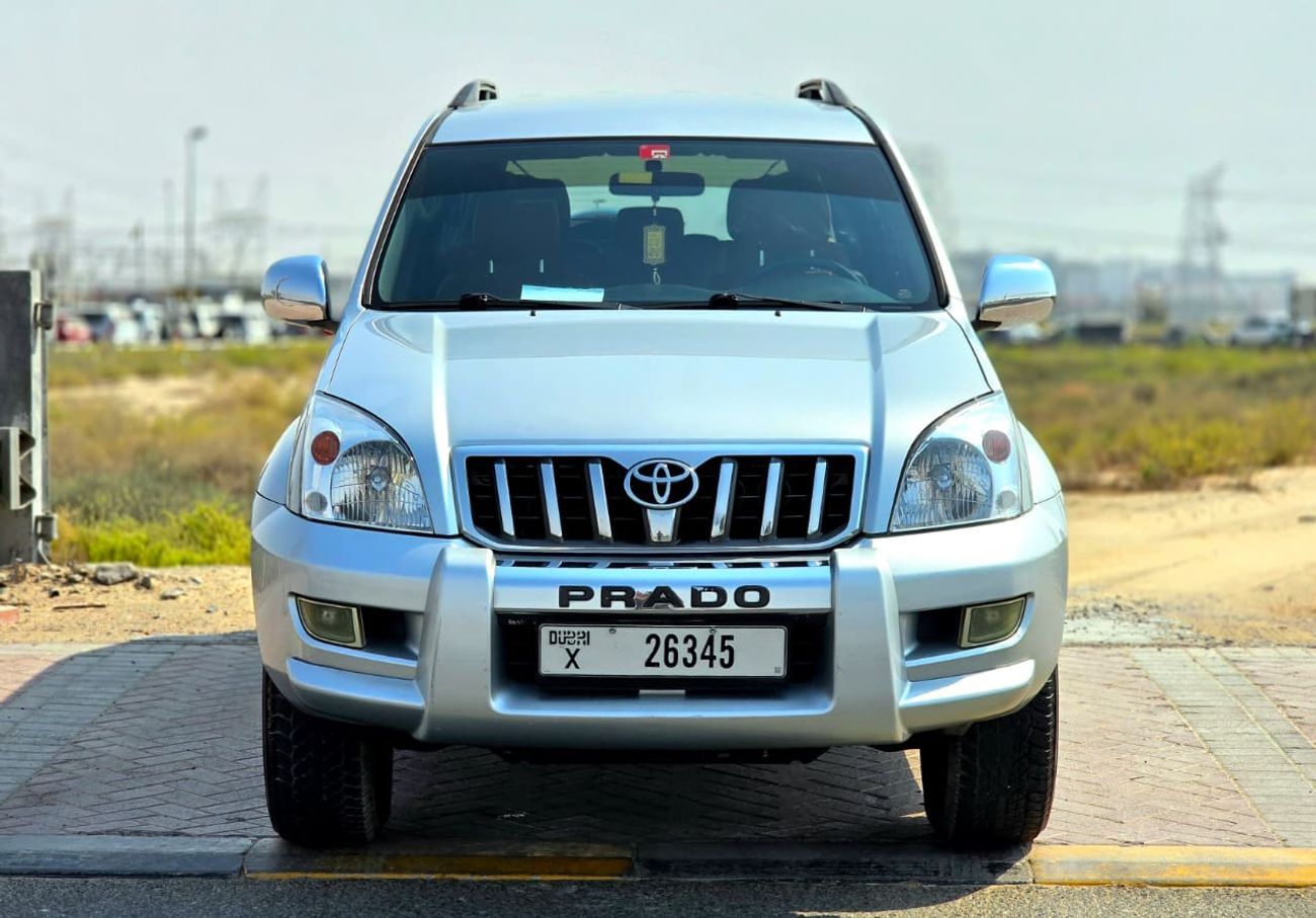 تويوتا برادو TOYOTA PRADO GX 2.7 SILVER INSIDE TAN