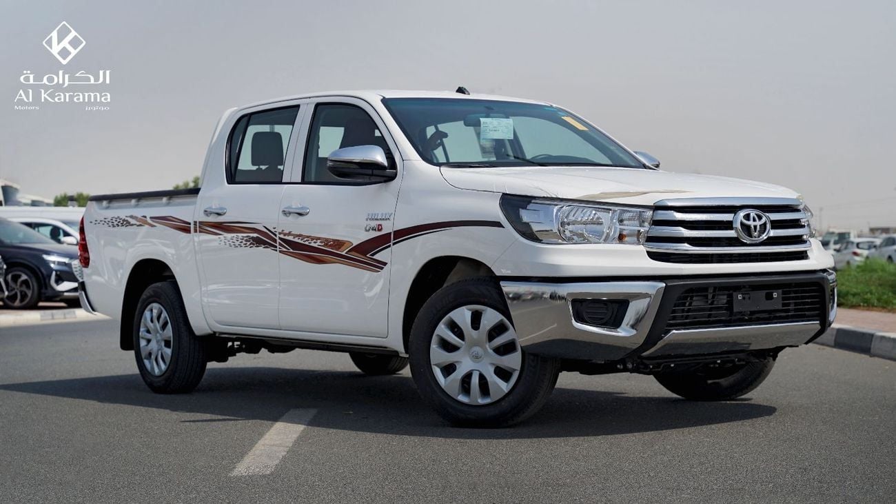تويوتا هيلوكس GLX 2.4L GL | Manual Transmission | RWD | Bed liner | D-4D | GCC | Zero KM | White