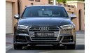 Audi S3 2017 GCC under Agency Warranty with Zero Down-Payment.