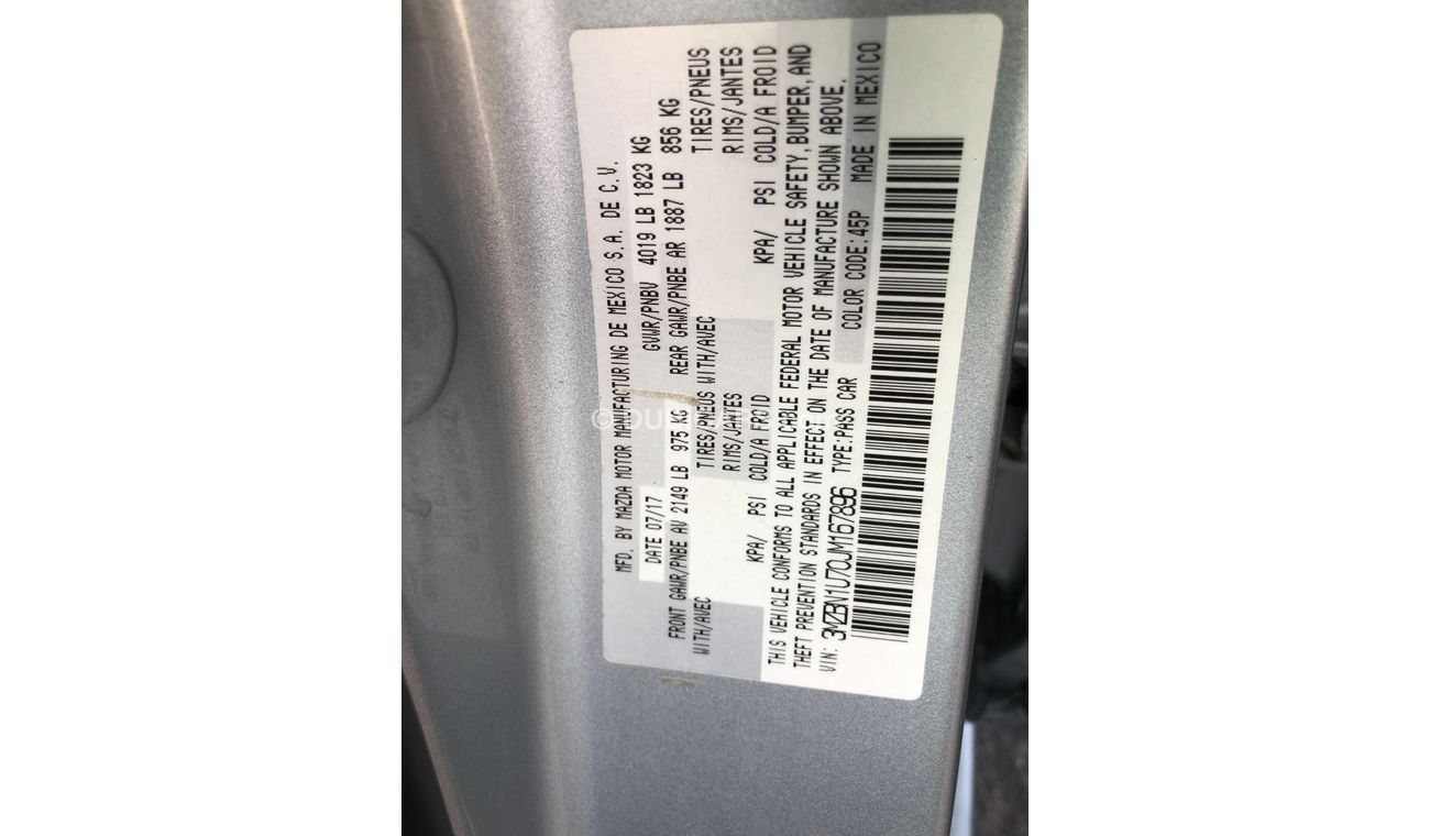 Mazda 3 American importer