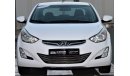 Hyundai Elantra Hyundai Elantra 2015 GCC 1.6 in excellent condition without accidents, very clean from inside and ou