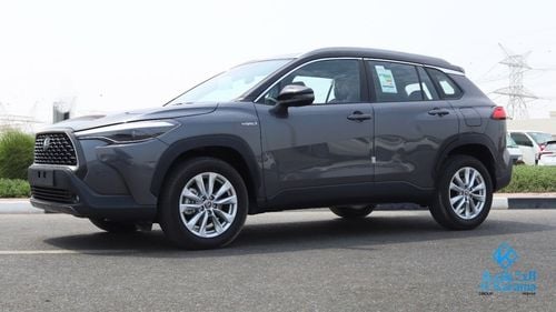 Toyota Corolla Cross hybrid full option 1.8 ltr GCC--sunroof-RADAR-lane change assist-adaptive cruise cntrol-dual tone-le