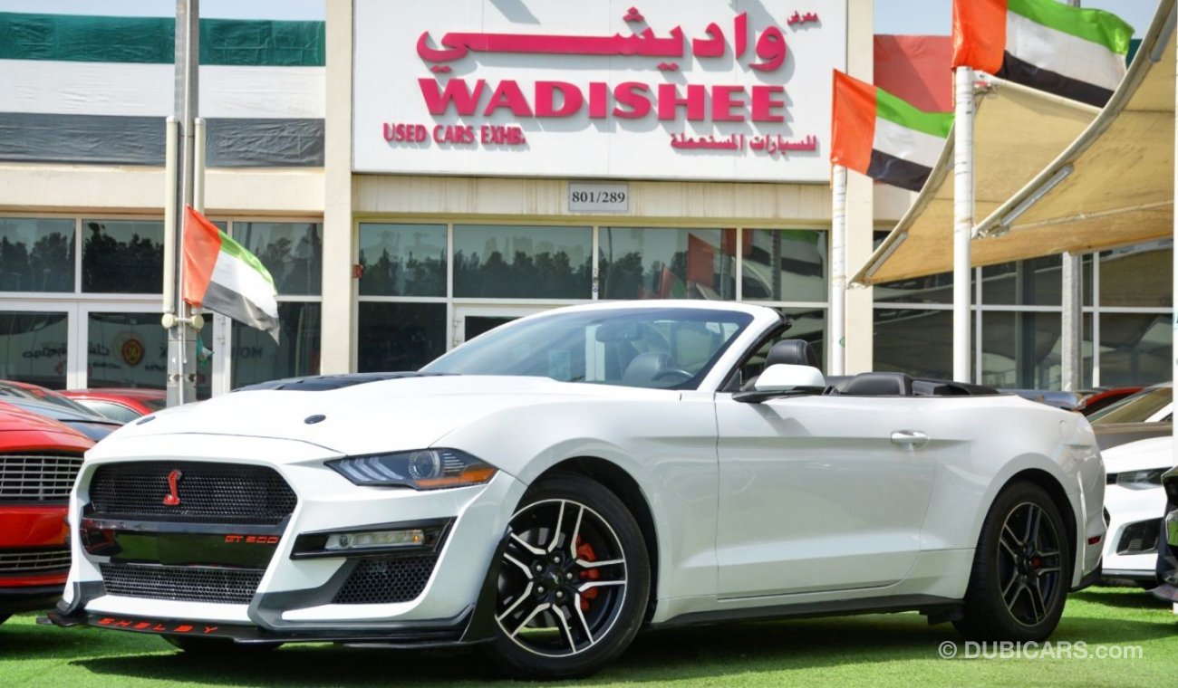 فورد موستانج Mustang Eco-Boost V4 Convertible 2019/Premium FullOption/Shelby Kit/Low Miles/Very Good Condition