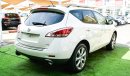 Nissan Murano American import white color inside beige fingerprint, panorama, leather screen, camera, sensors, whe