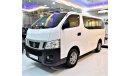 نيسان أورفان 14 Seater Van! Nissan Urvan NV350  2016 Model!! in White Color! GCC Specs