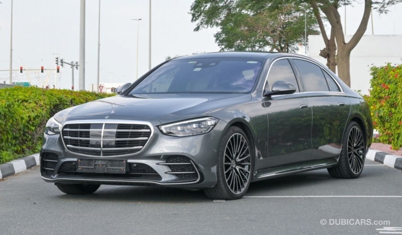 مرسيدس بنز S 500 4M Mercedes-Benz S500 V6 | Rear Axle Steering, GCC Dealer WARRANTY| 2021