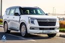 Nissan Patrol LE Platinum 2026 | Twin-Turbo AWD | 9AT | 8-Seater | Dual-Tone Black Roof & White Body | Red Interio