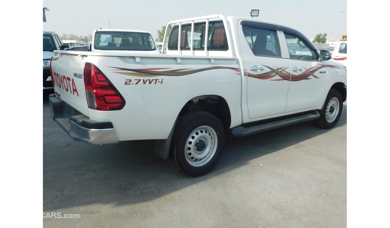 Toyota Hilux DOUBLE CAB PICKUP 2.7L PETROL 4WD PWR MANUAL TRANSMISSION