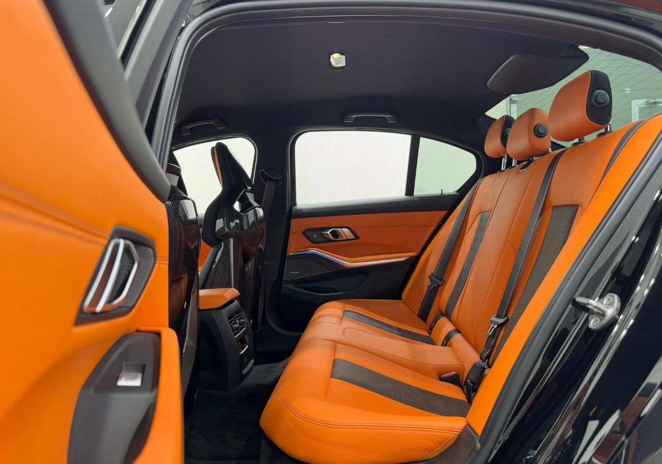 BMW M3 Competition 3.0L 2021 BMW M3 Competition G80 RWD, March 2026 BMW Warranty + Service Pack, FASH, GCC