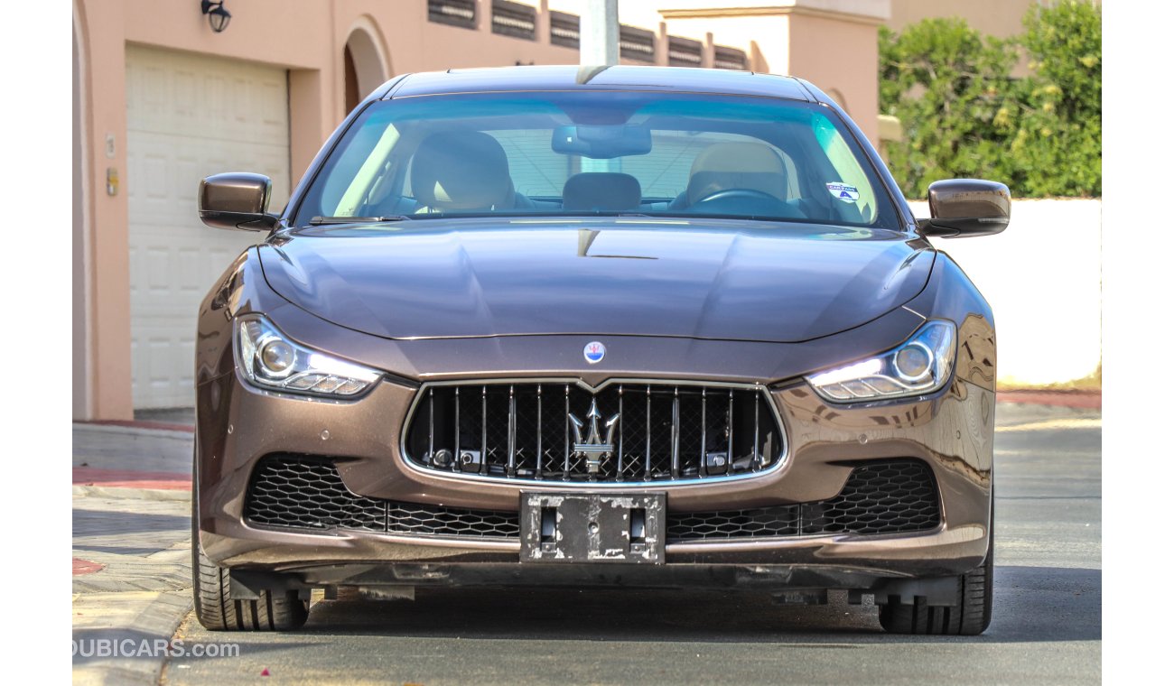 Maserati Ghibli 2016 AED 2,900 P.M with 0% D.P under warranty