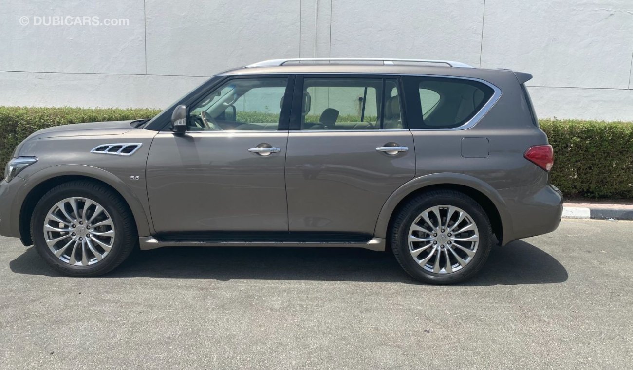 إنفينيتي QX80 AED 2430/ month INFINITI QX-80 FULL OPTION 400HP V8 EXCELLENT CONDITION UNLIMITED KM WARRANTY