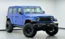 Jeep Wrangler 2024 Jeep Wrangler Unlimited Sahara Jeepers Edition, 2027 Jeep Warranty, Very Low Km, GCC