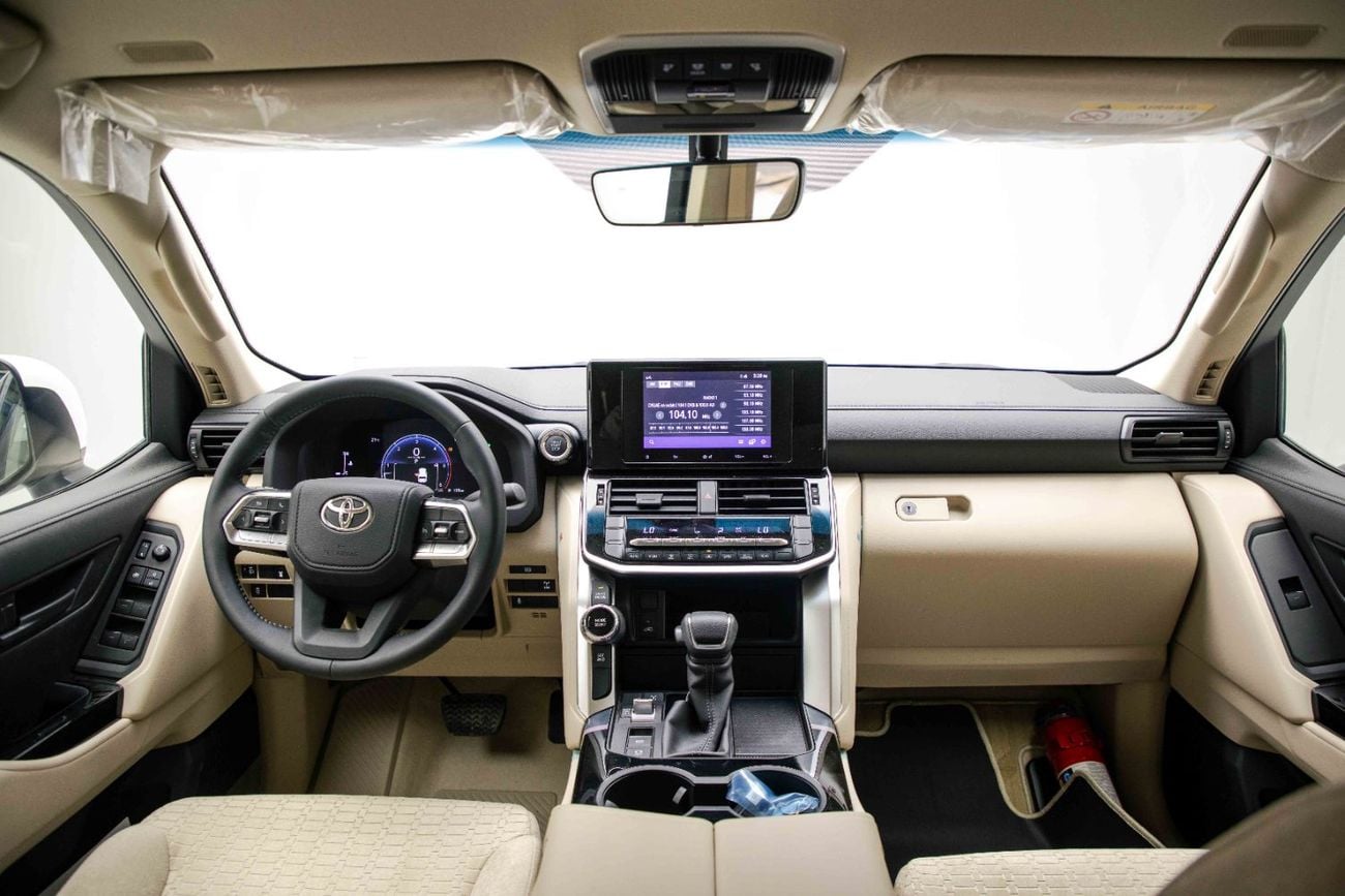 Toyota Land Cruiser LC300 EXR 3.3L - Pearl White Inside Beige | Export Price