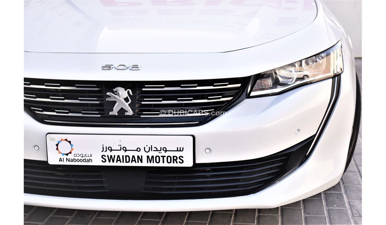 Peugeot 508 AED 1370 PM | 1.6L R8 ACTIVE GCC DEALER WARRANTY