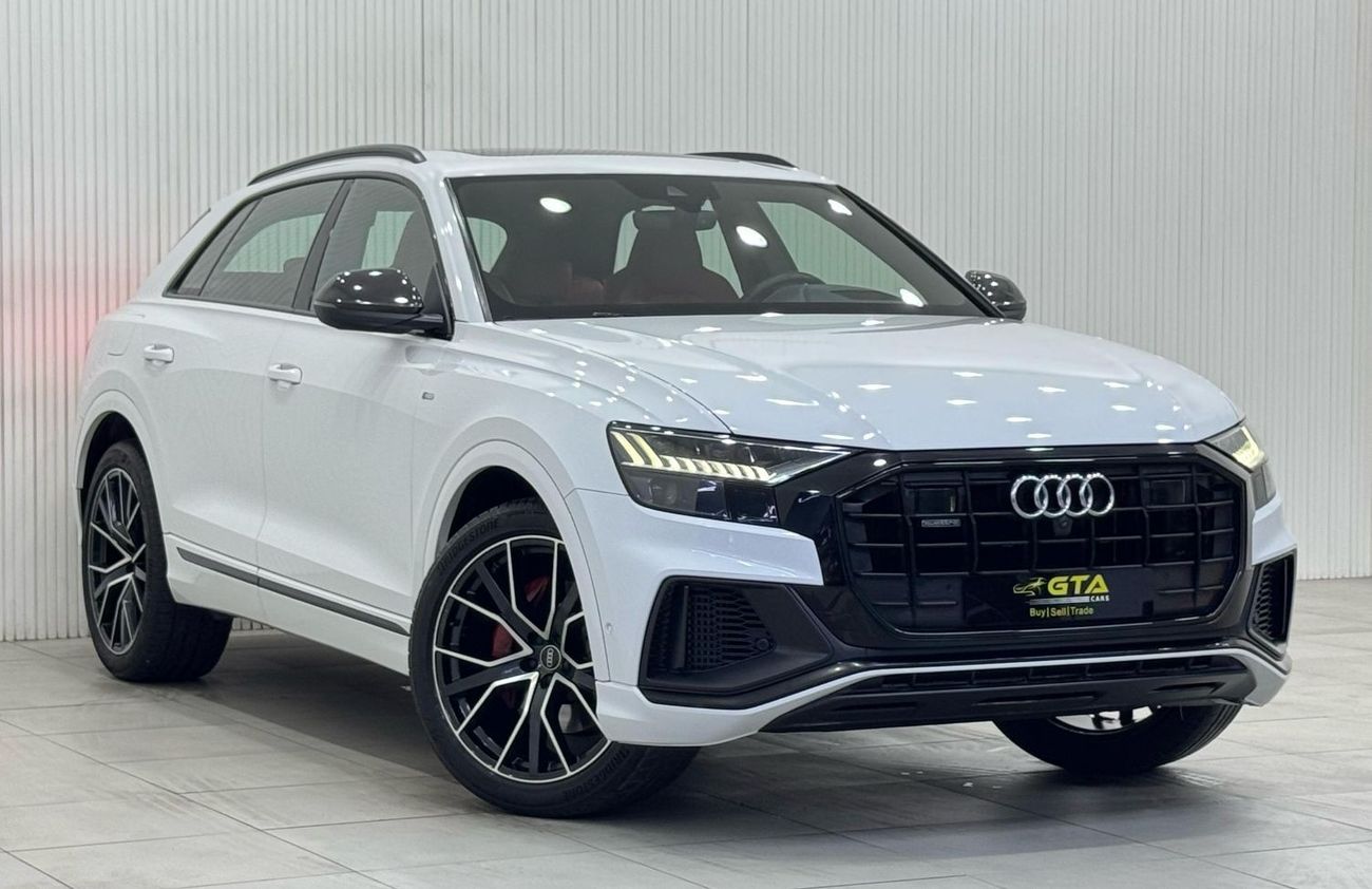 أودي Q8 55 TFSI quattro S Line 3.0L 2021 Audi Q8 S-Line 55TFSI Quattro, 2026 Audi Warranty + Service Pack, F
