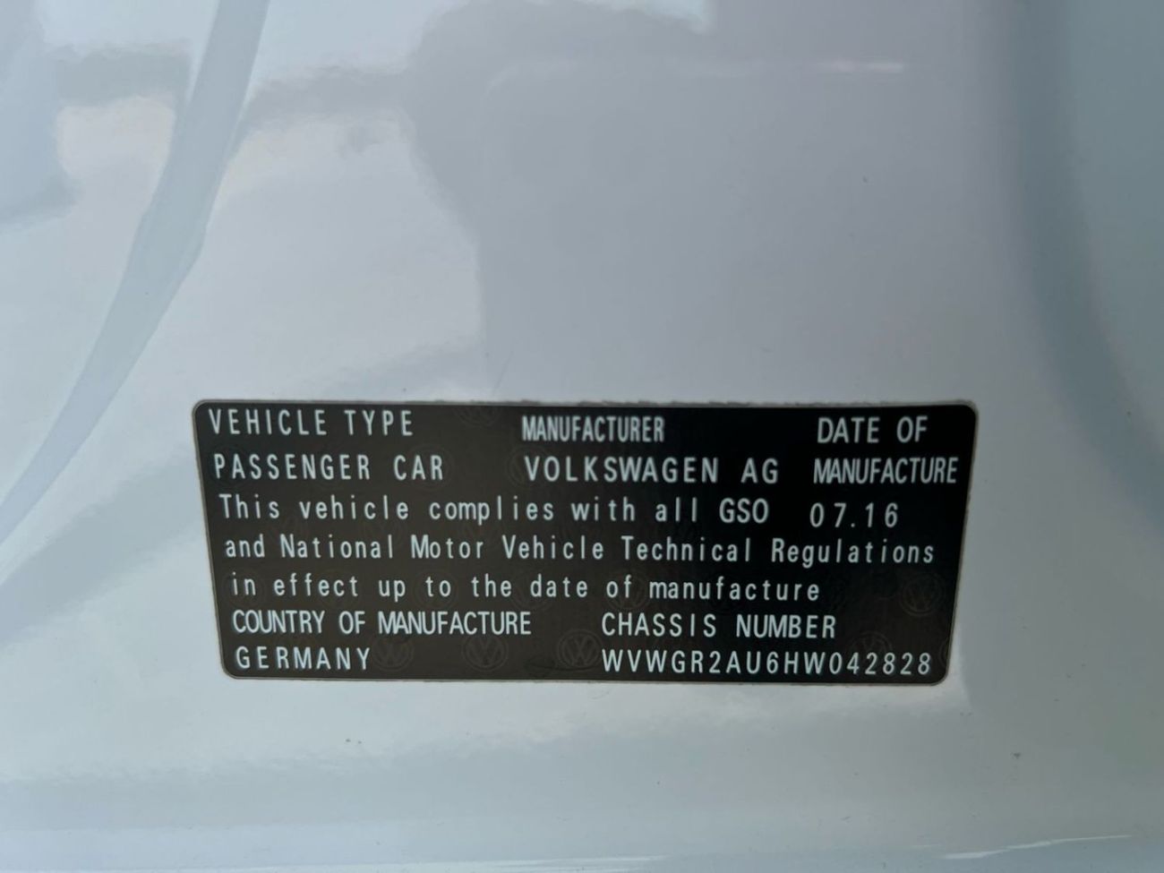 Volkswagen Golf R GCC