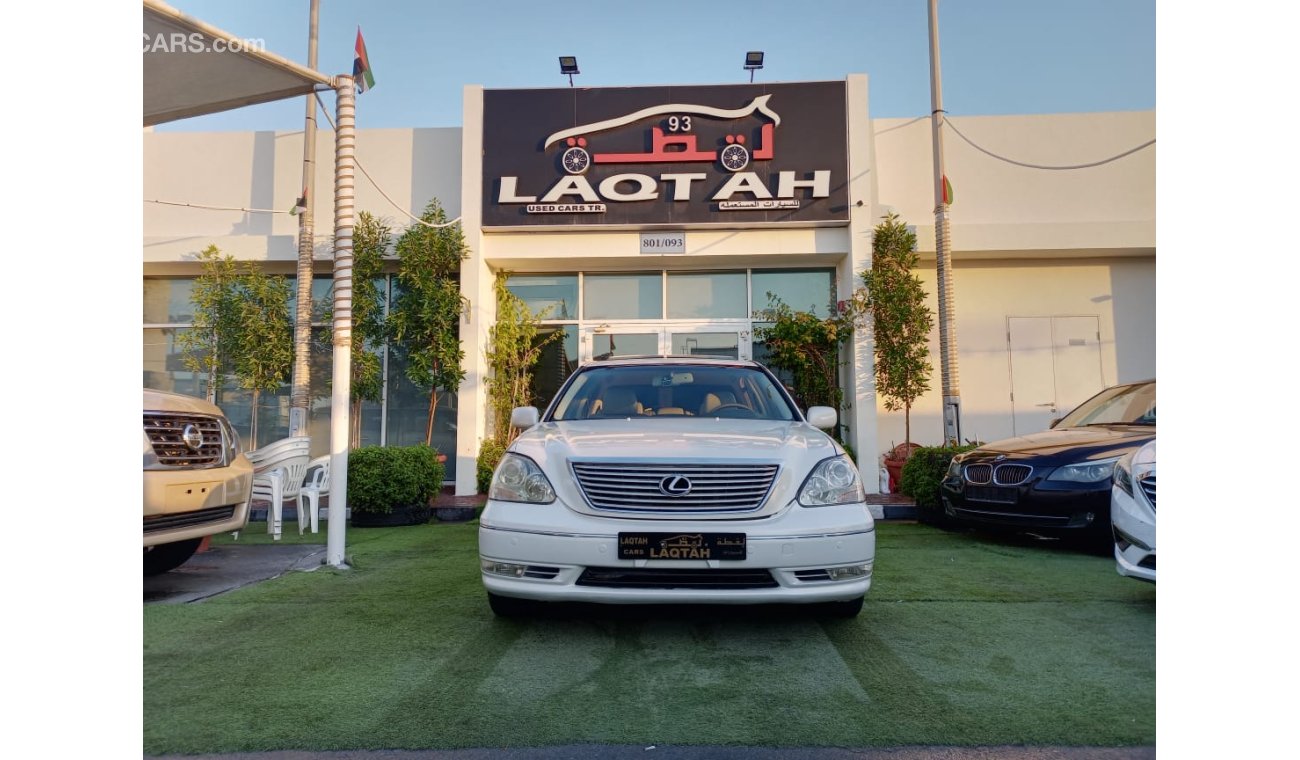 Lexus LS 430 American import white color inside beige 1/2 ultra full option slot leather alloy wheels wood sensor