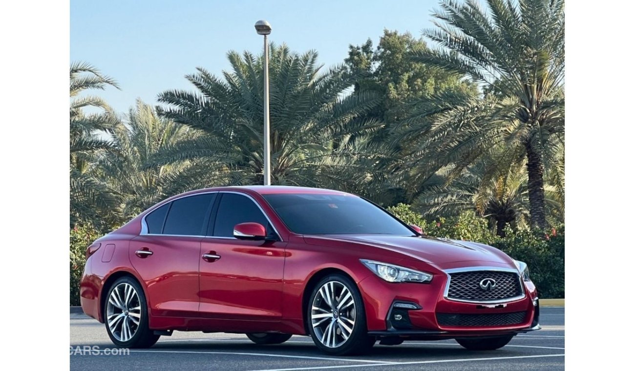 Infiniti Q50 Red Sport 400 INFINITI Q-50S TWIN TURBO 2021 US // LOW MILEAGE // GOOD CONDITION // FULL OPITION