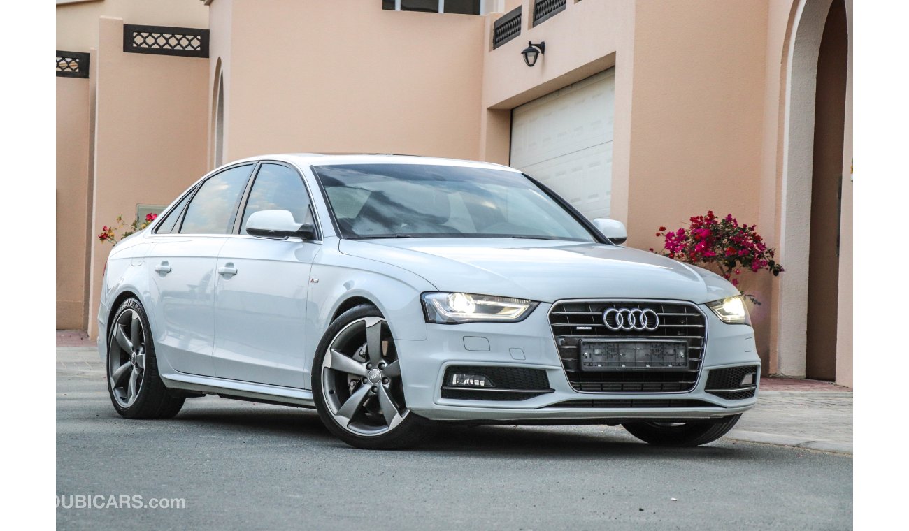 Audi A4 45 TFSI Quattro 2015 GCC under Warranty with Zero downpayment.