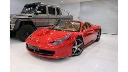 Ferrari 458 Spider, 2014, 37,000KMs Only, GCC Specs, Service Package Available til 4/2021