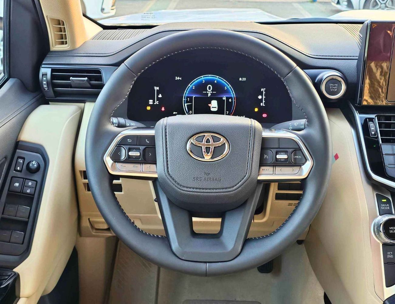 تويوتا لاند كروزر GXR TWIN TURBO / 3.5L V6 PETROL 4WD / DRIVER POWER SEAT/ FABRIC SEATS/ CODE # GXR-G