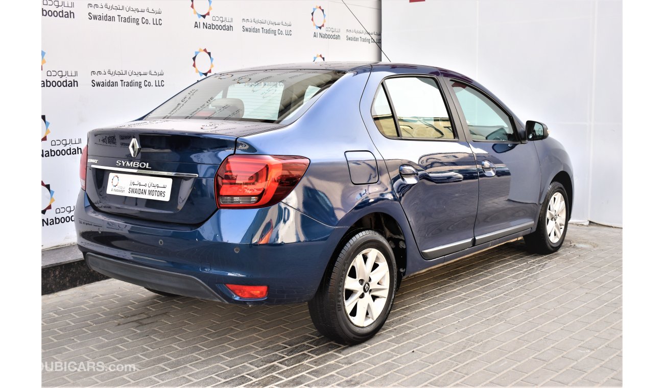 Renault Symbol 1.6L SE 2017 GCC SPECS DEALER WARRANTY