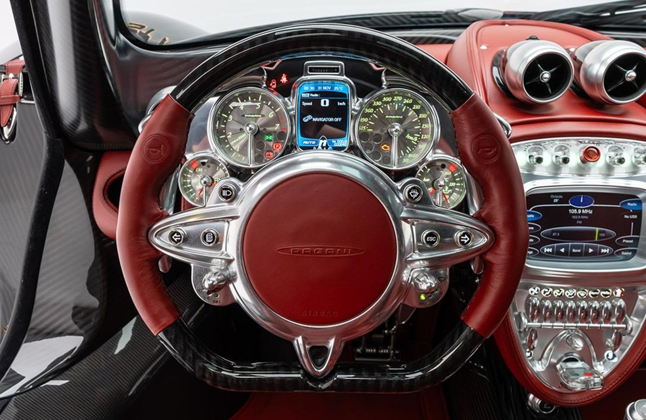 Pagani Huayra 6.0L V-12 Twin-Turbocharged Engine