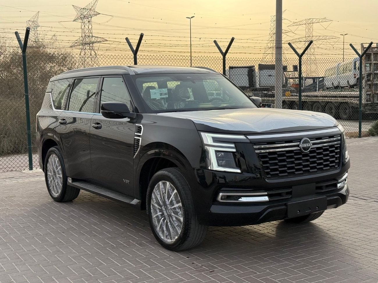 نيسان باترول LE Platinum City 3.5L 2026 black inside Tan  interior