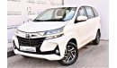 Toyota Avanza AED 1232 PM | 1.5L G 7-STR GCC WARRANTY