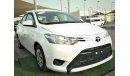 Toyota Yaris 2015 WHITE GCC NO ACCIDENT NO PAINT PERFECT