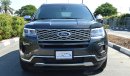 Ford Explorer Platinum Luxury Edition Ecoboost 4WD, 3.5-V6 GCC, 0km w/ 3Years or 100K km WTY  + 3 Years Service