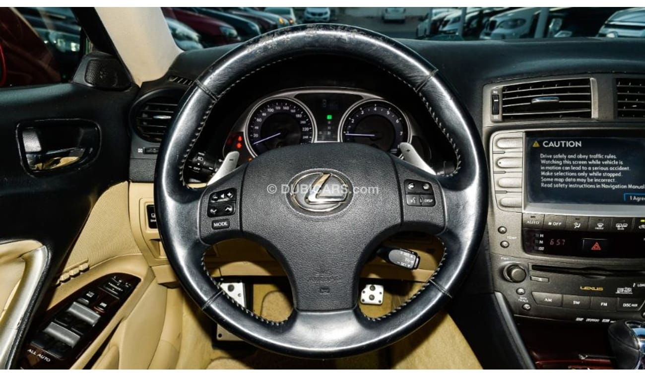 لكزس IS 300 خليجي موديل 2008 كت 2014 رقم واحد فتحه جلد رنجات حساسات كاميرا شاشه  مثبت سرعه  لاتحتاج لأي مصاريف