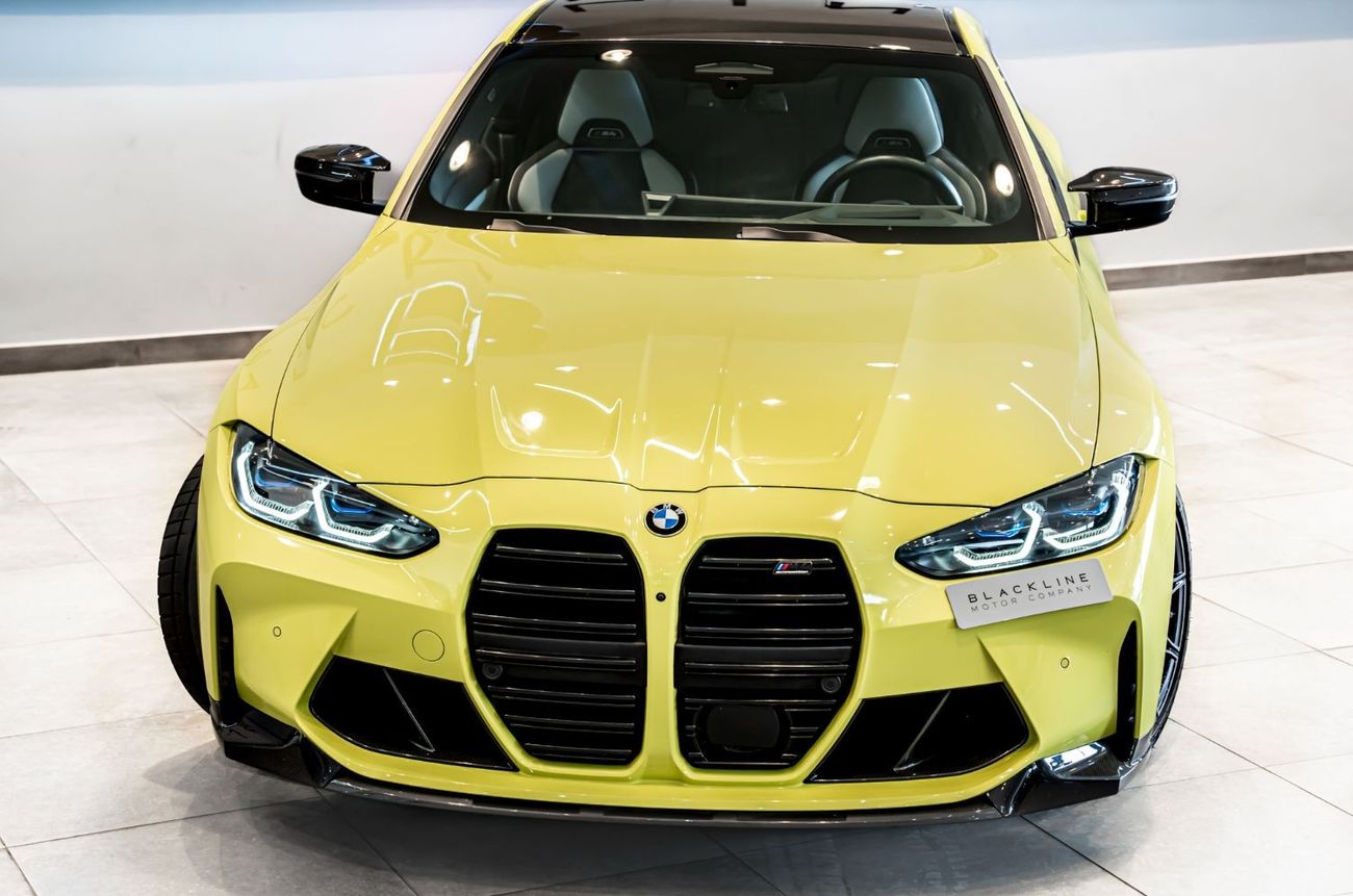 بي أم دبليو M4 2024 BMW M4 Competition, 2028 BMW Warranty + Service Contract, Akrapovic Exhaust, Low KMs, GCC