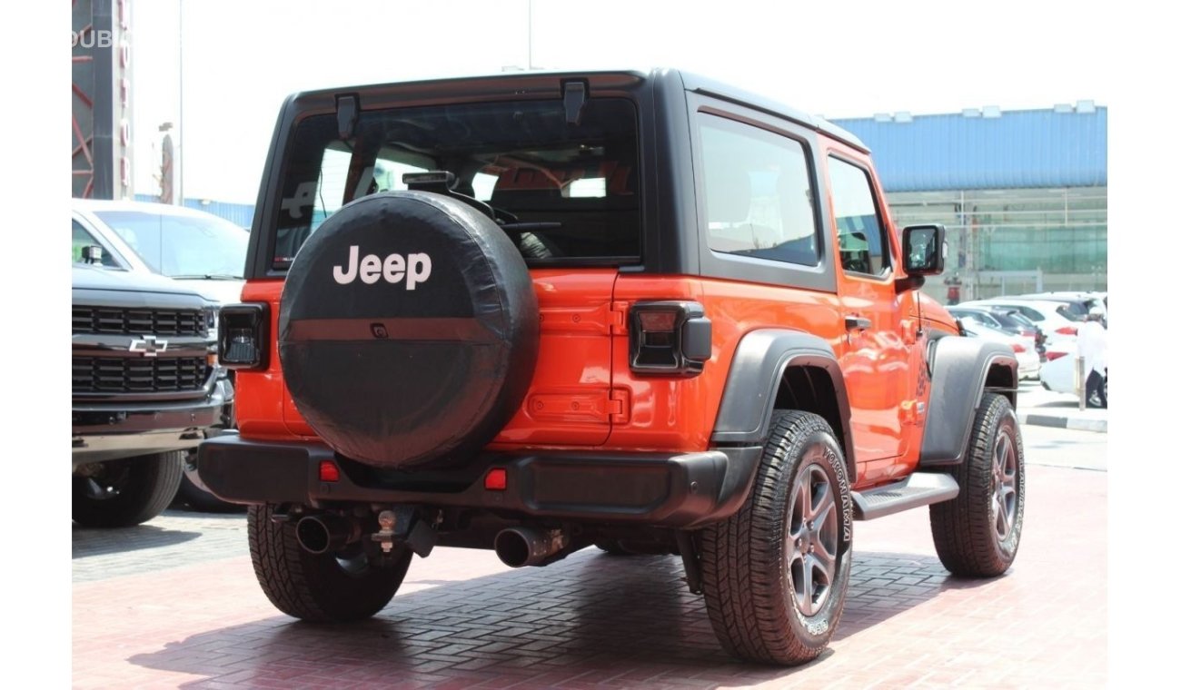 Jeep Wrangler SPORT PLUS GCC 2019 SINGLE OWNER WITH AGENCY WARRANTY & SERVICE CONTRACT IN MINT CONDITION