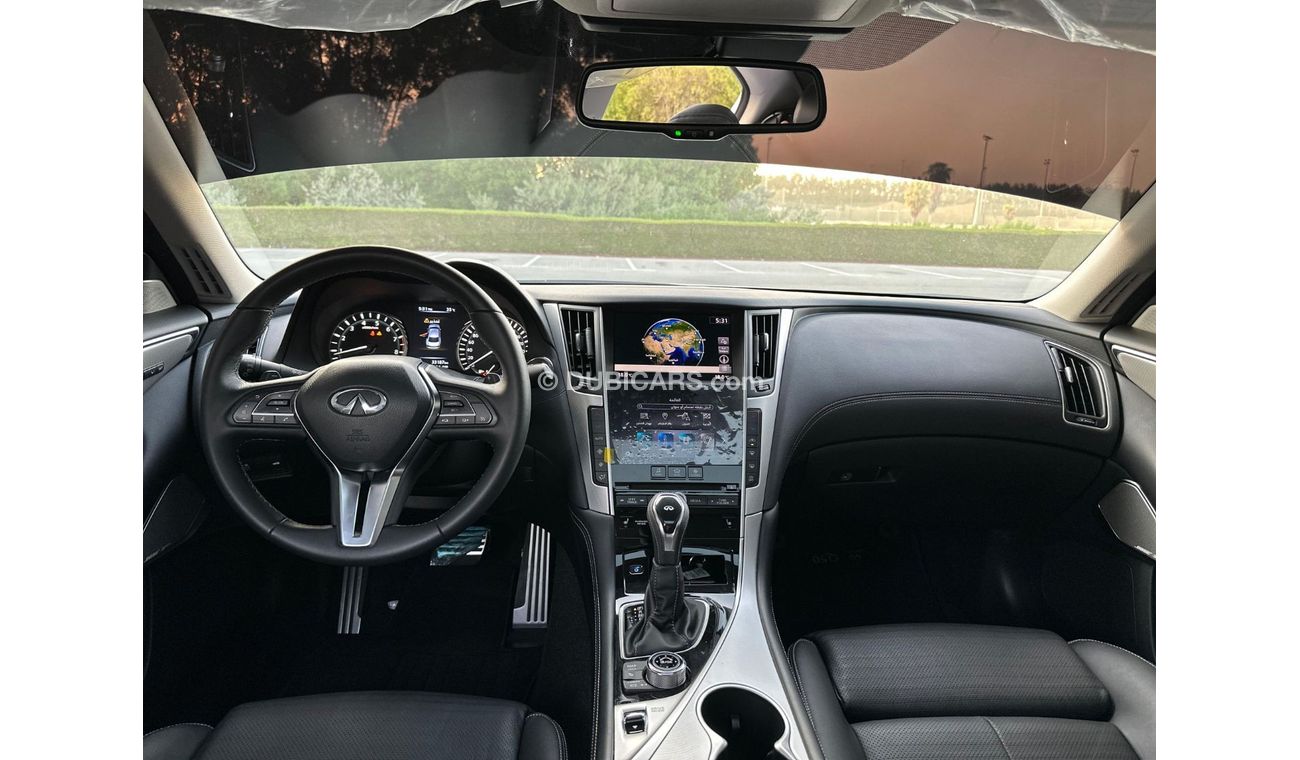 Infiniti Q50 2023 Q-50 S V6 GCC// 3 YEARS WARRANTY AND SERVICE CONTRACT// ORGINAL PAINT// 2KEYS